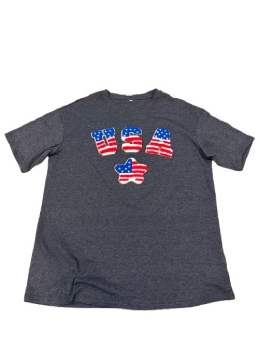 Women’s USA Graphic T-Shirt - Dark Gray Size Medium